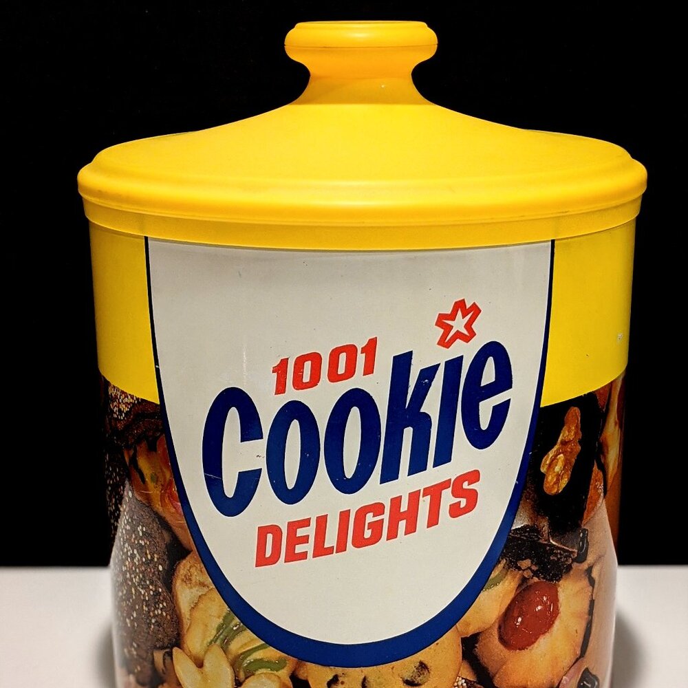 Domino Sugar “1,001 Cookie Delights” Tin Canister with Lid - 1978 Promotion